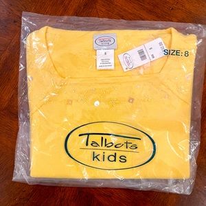 Talbots Kids Cap Sleeve Sweater. NWT. Size 8.